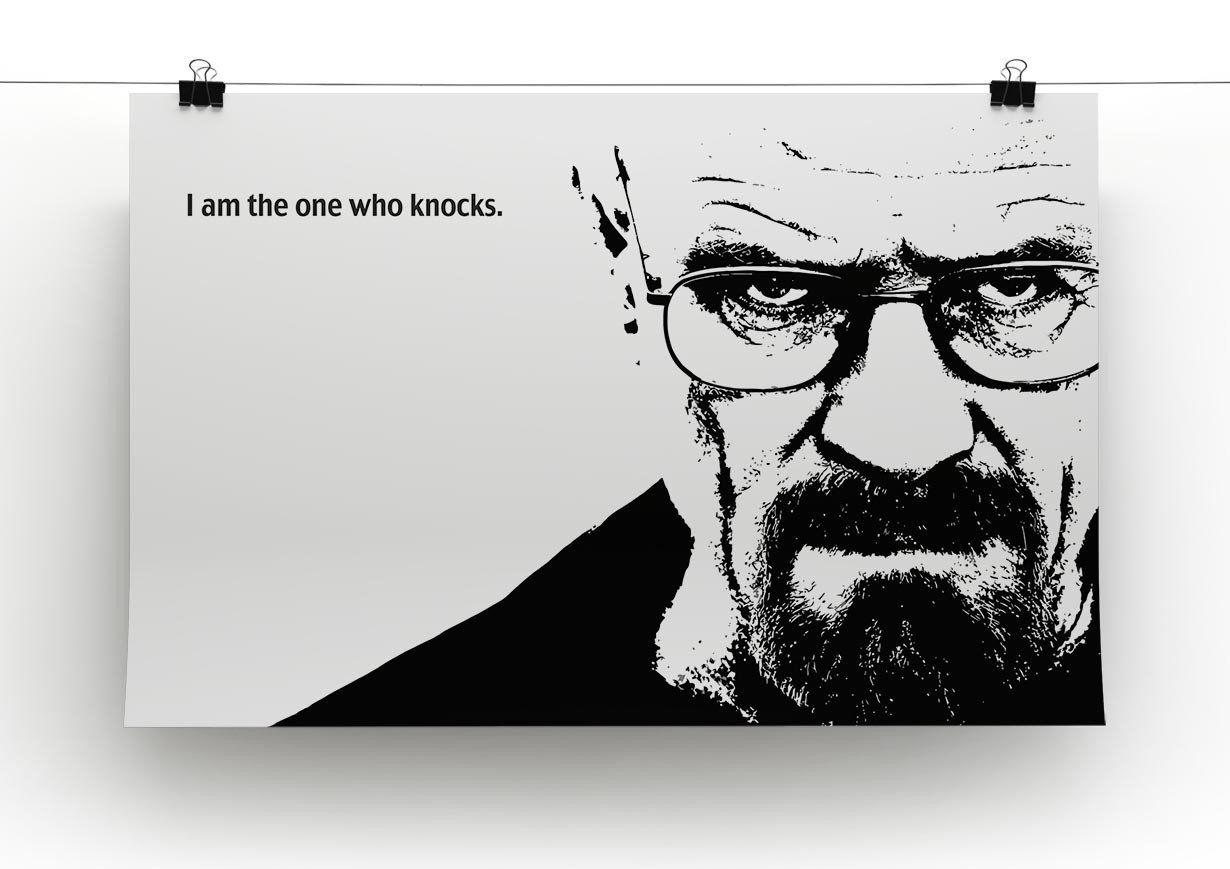 Breaking Bad Black and White Logo - Breaking Bad Walter White Canvas Print & Poster | Canvas Art Rocks