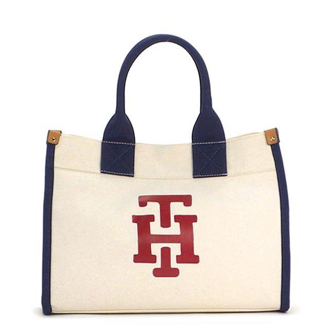 Tommy Hilfiger Th Logo - Salada Bowl: Red Tommy Hilfiger TOMMY HILFIGER Tote ladies handbag ...