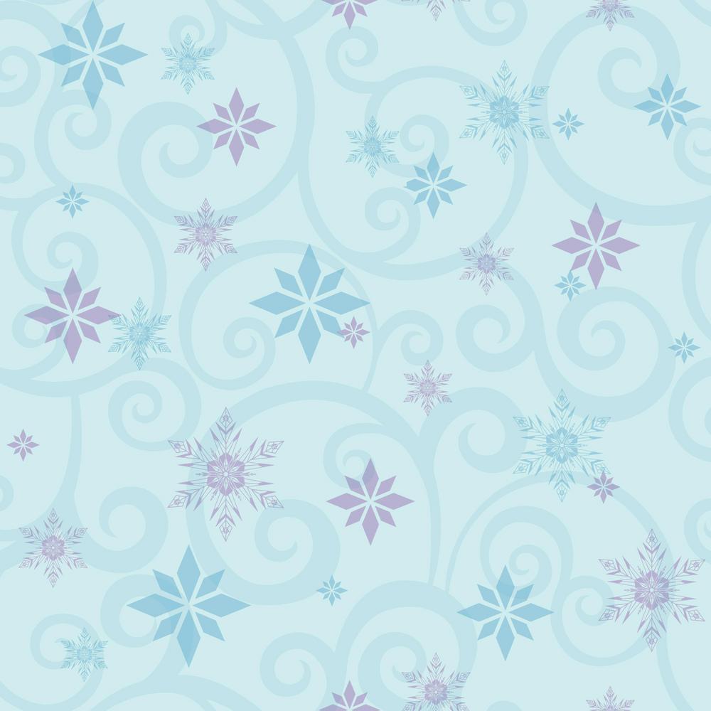 Disney Frozen Snowflake Logo - York Wallcoverings Disney Kids III Disney Frozen Snowflake Scroll ...