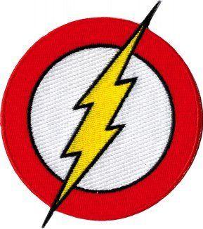 Lightning Bolt Logo - Amazon.com: The Flash - Classic Lightning Bolt Logo - Embroidered ...