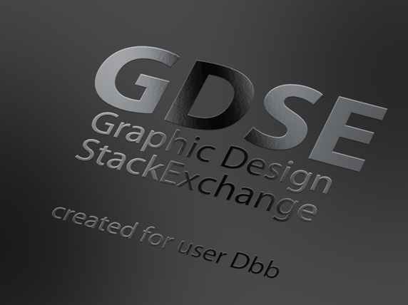 Black I Logo - adobe photoshop - Glossy black logo on matte black background ...