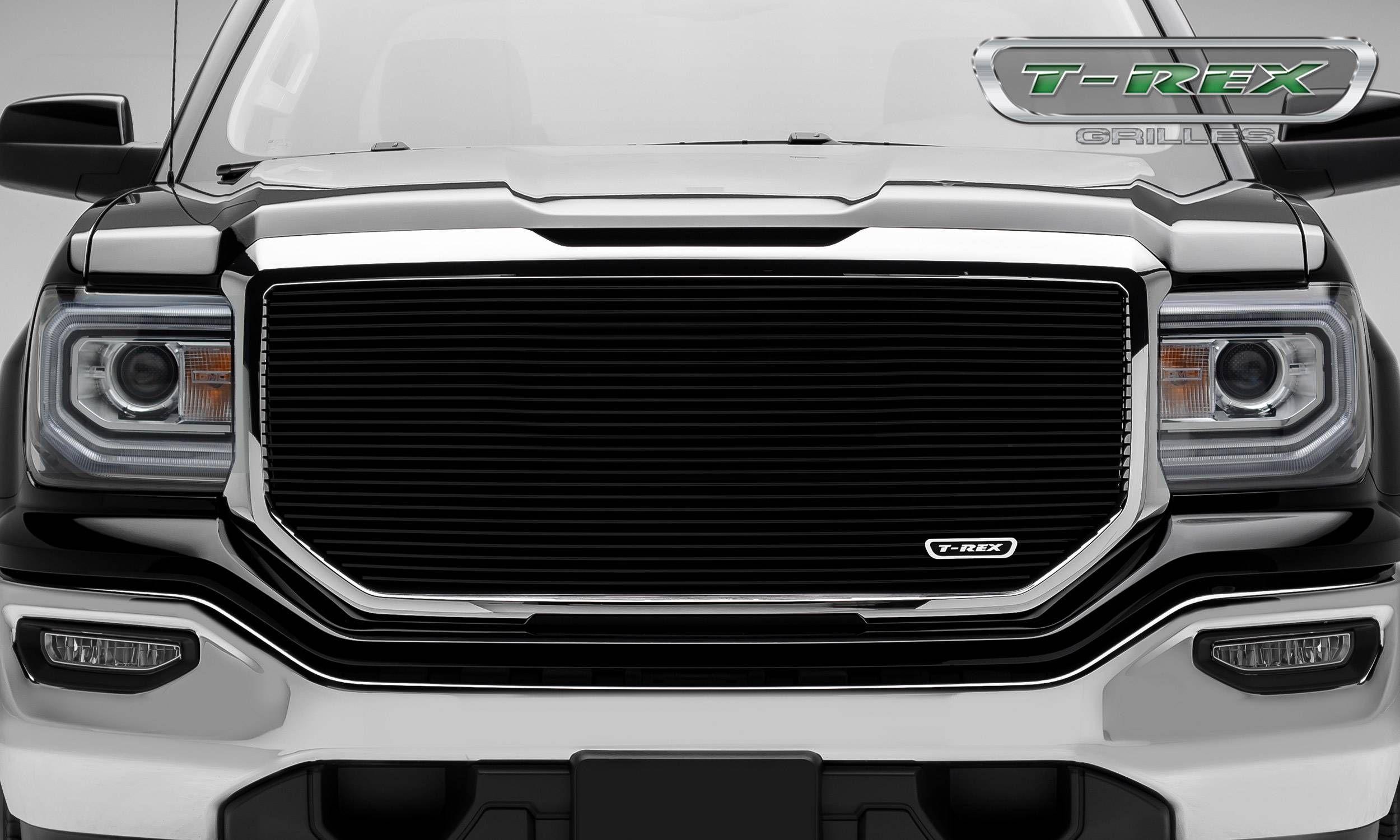 Black GMC Logo - T-REX GMC Sierra 1500 Laser Billet Main Grille without Logo Cutout ...