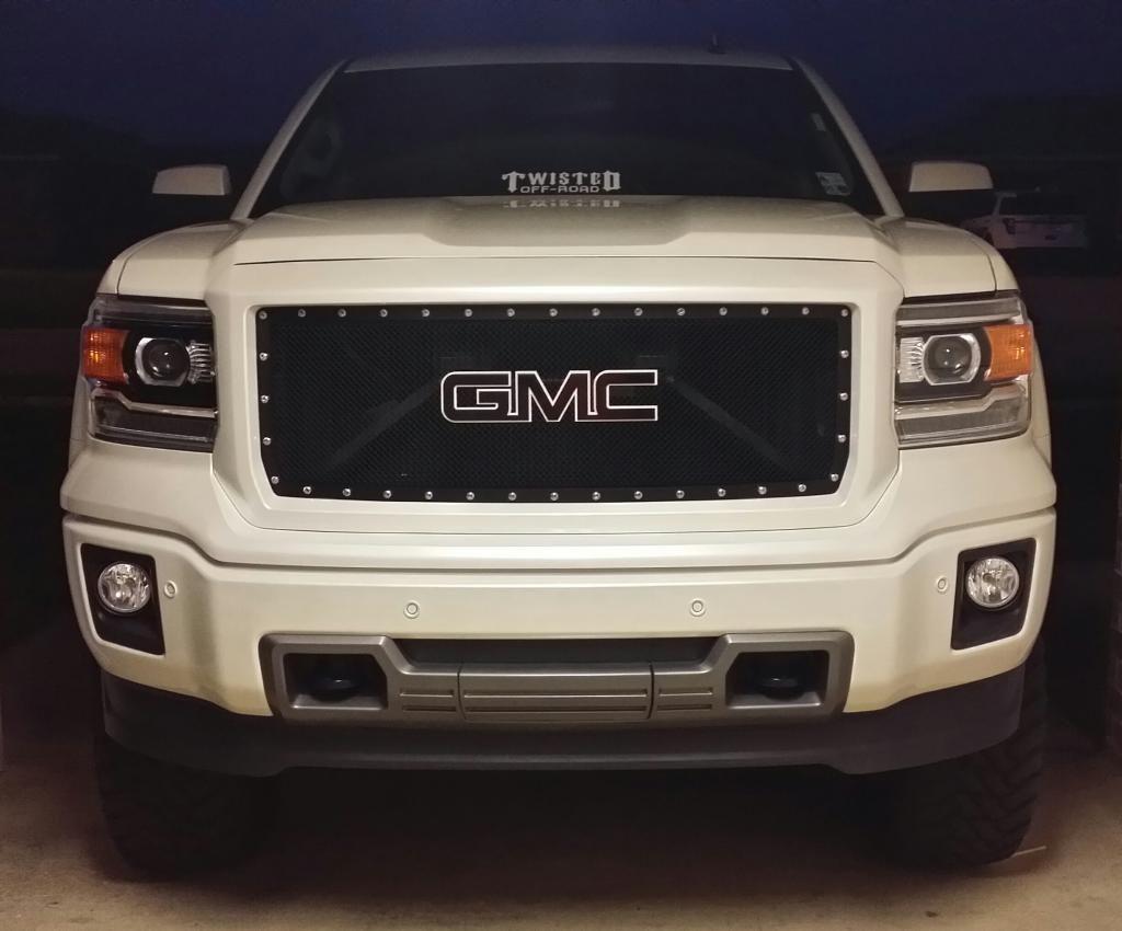 Black GMC Logo - SilveradoSierra.com • Custom made GMC Emblem on 2014 Sierra : Exterior