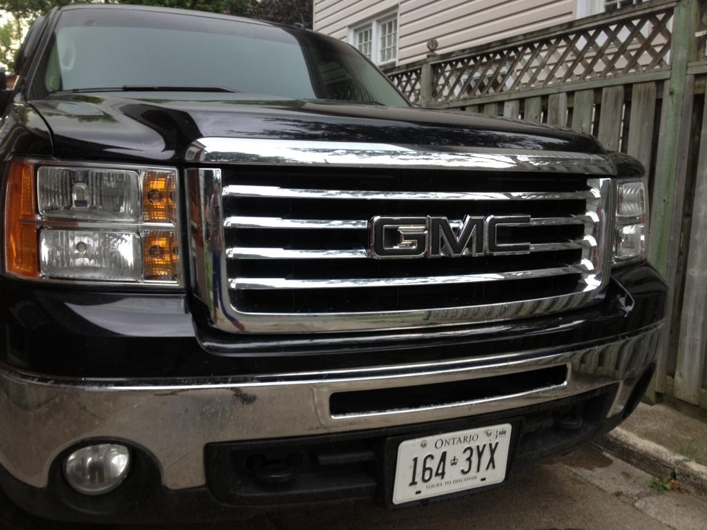 Black GMC Logo - Vinyl Wrapped GMC Emblem - 1999-2013 Silverado & Sierra 1500 - GM ...