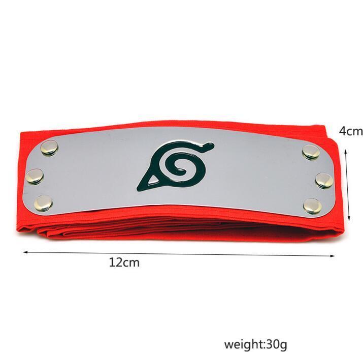 Red Leaf Village Logo - 2019 Anime Naruto Cosplay Headband 95cm Leaf Village Logo Konoha ...