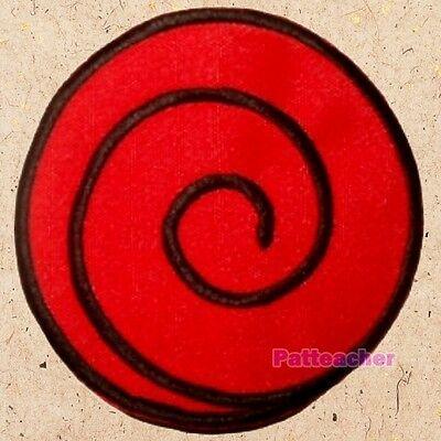 Red Leaf Village Logo - NARUTO RED SPIRAL Logo Patch Ninja Jacket Suit Uzumaki Manga Anime