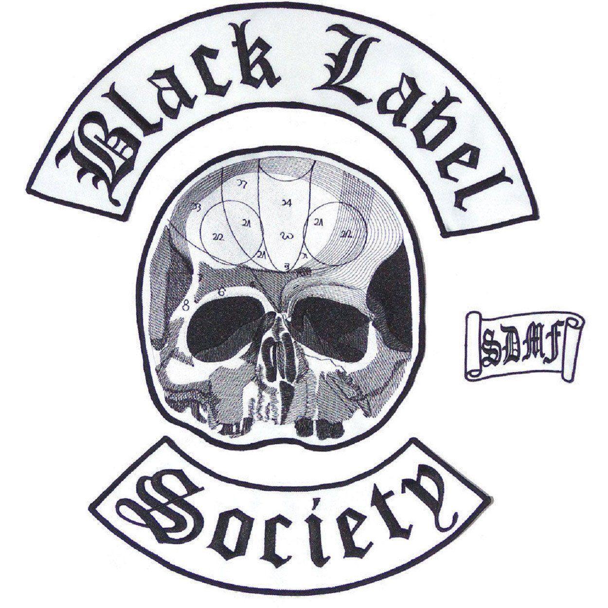 Black Label Society Logo - Black Label Society BLS 4 Piece Set XL Embroidered Vest Back Patch