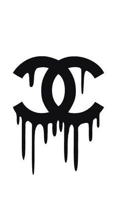 Dripping Chanel Logo - CHANEL dripping logo | • P R I N T A B L E S • T E M P L A T E S ...