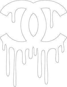 Dripping Chanel Logo - CHANEL dripping logo | • P R I N T A B L E S • T E M P L A T E S ...