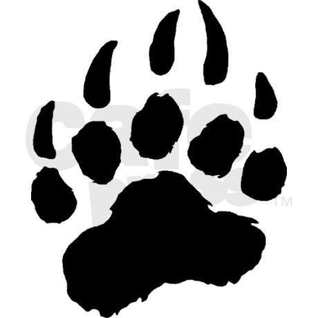 Bear Paw Logo - bear paw print | bear gifts bear auto black bear paw aluminum ...