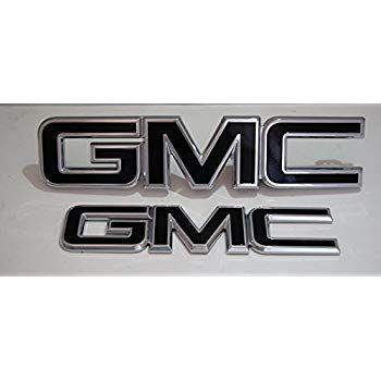 Black GMC Logo - Amazon.com: 2017 GMC Sierra 1500 Gloss Black billet aluminum red ...