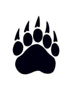 Bear Paw Logo - Bear Paw Print Temporary Tattoo