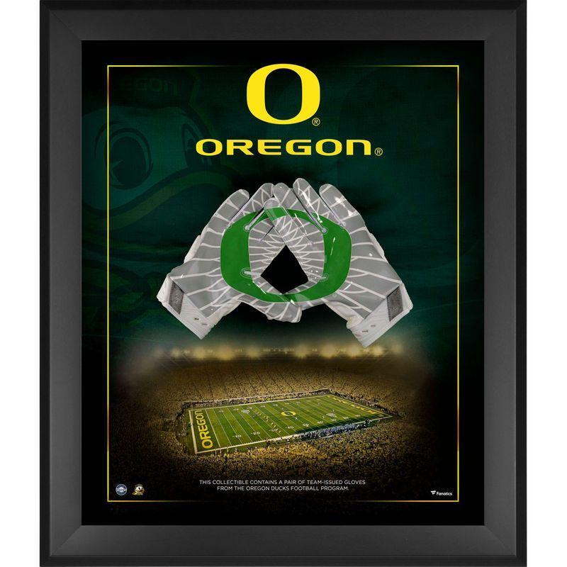 Green O Logo - Oregon Ducks Fanatics Authentic Framed 23