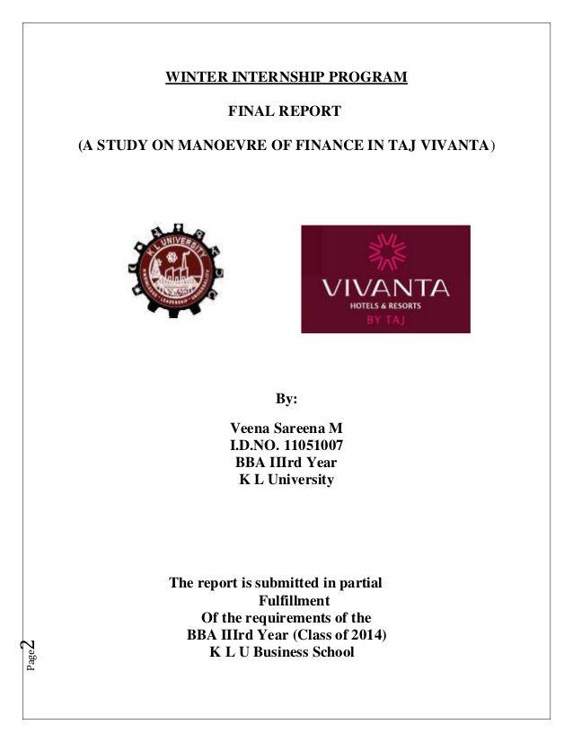 Vivanta Hotels Logo - Study of Finance in Taj