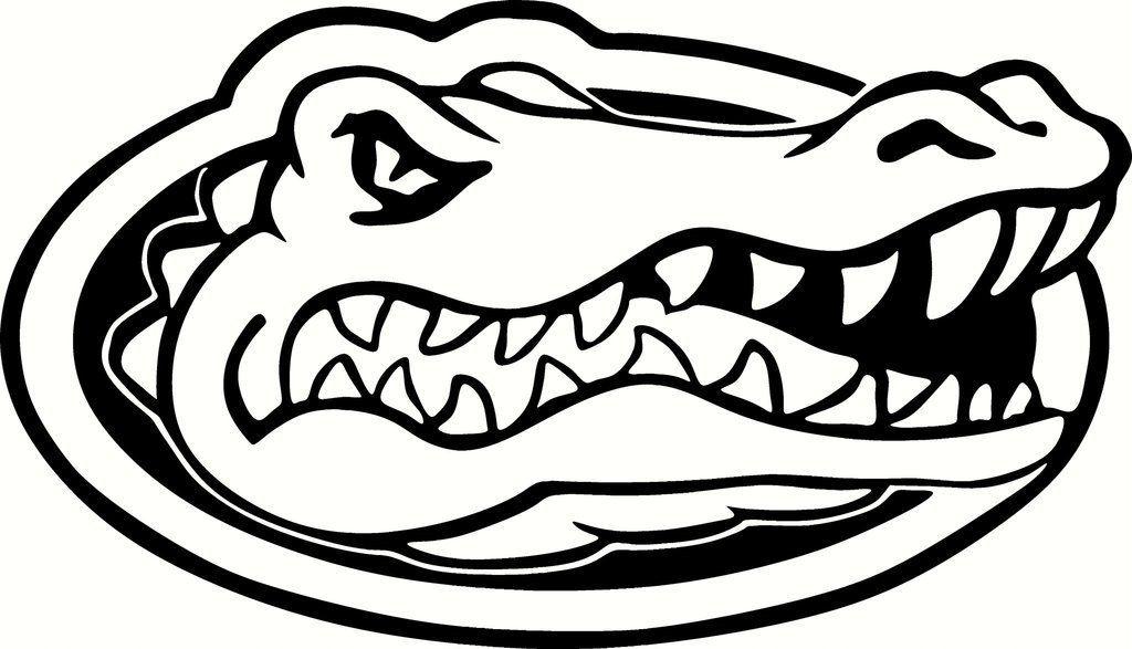 Florida Gators Logo - Florida Gators Logo Black and White | Art | Florida gators, Gator ...