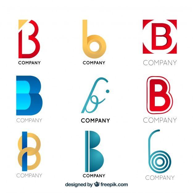 B Company Logo - Modern letter b logo collection Vector