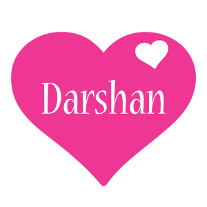 Darshan love-heart logo