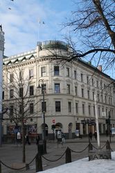 Wattgården, Karl Johans gate 14, ombygd 1860 og 1891 av Nordan.