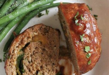 Turkey Meatloaf with Green Beans - Low Carb (GF,DF)