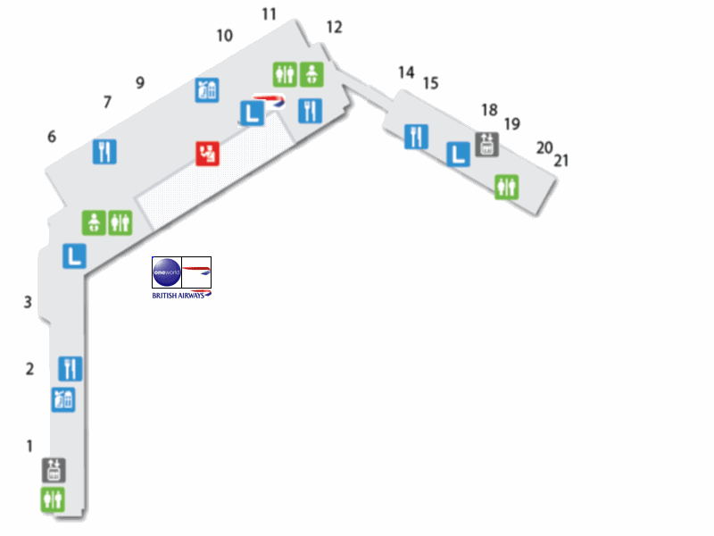 Edinburgh Airport terminal map