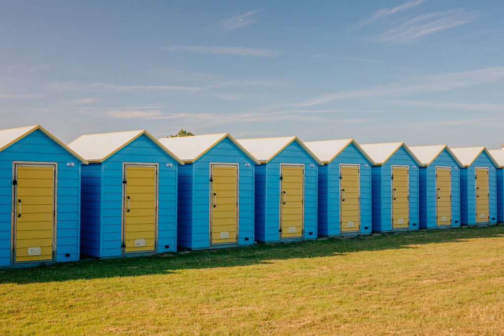 Beach Huts, Felpham Bognor Regis by Peter Flude