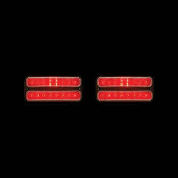 18-LED-Side-Marker-Light-With-Stainless-Steel-Trim-For-1968-72-Chevy-&-GMC-Truck,-Red-Lens-PAIR