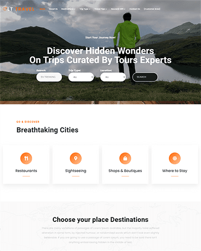 LT Travel – Free Responsive Hotel / WordPress Travel theme