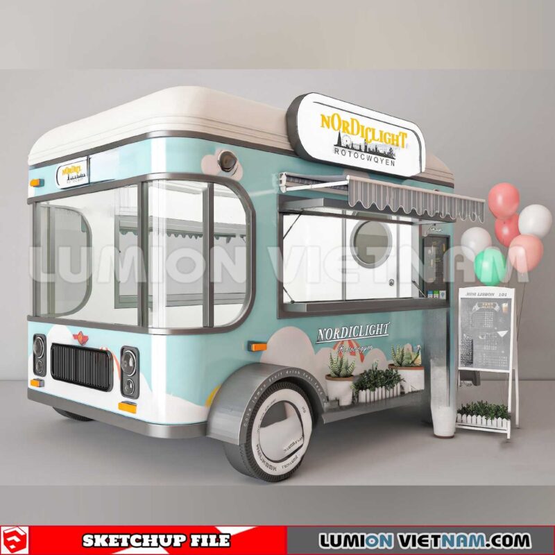 24018. Mobile Sales Vehicle Sketchup 3D Models