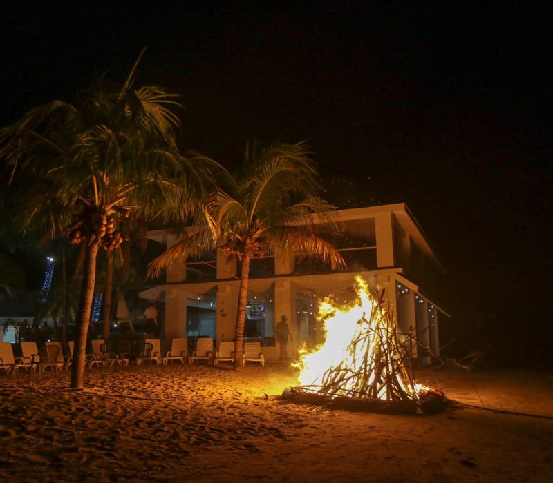 Bonfire on the beach