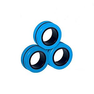 All Blue Spinner Ring Fidget for Stress Relief