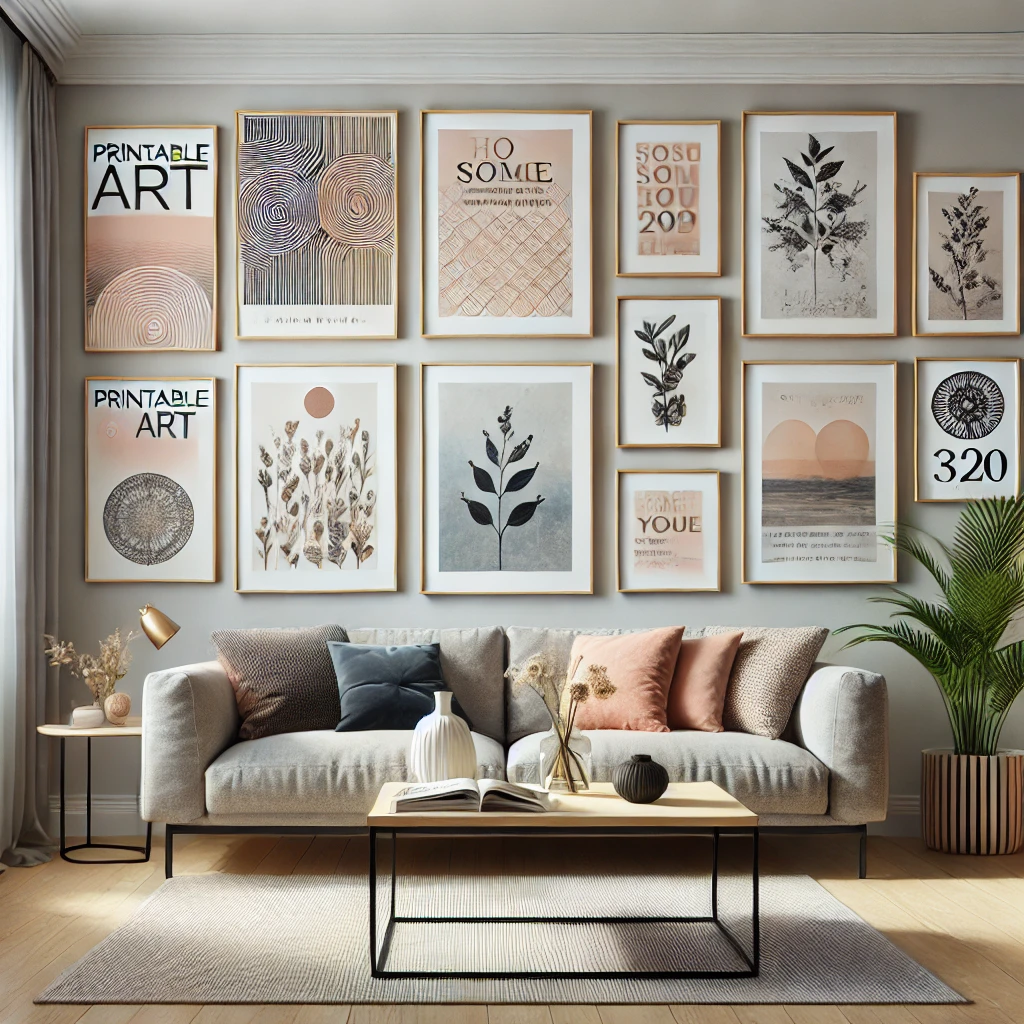 Printable art offers a convenient and budget-friendly way to decorate your walls.