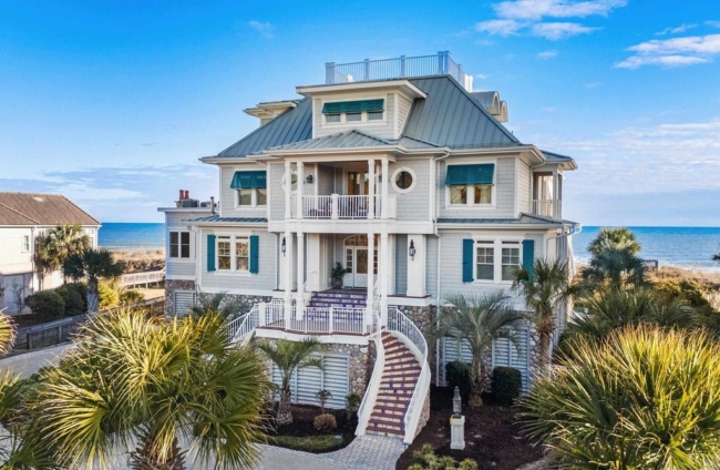 A Treasure Trove of Luxury: Custom-Built South Carolina Home with Breathtaking Ocean Views for $6.25 Million