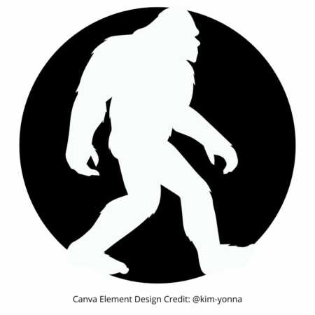 free pumpkin carving bigfoot template