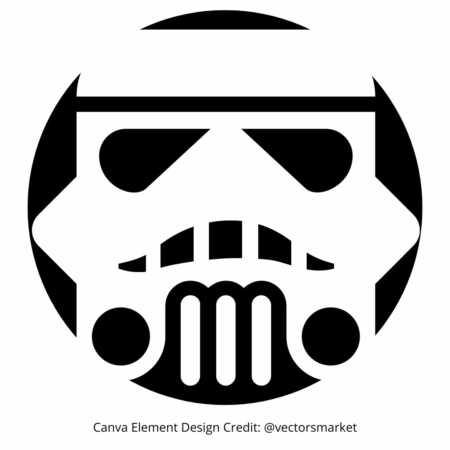 free pumpkin carving template storm trooper