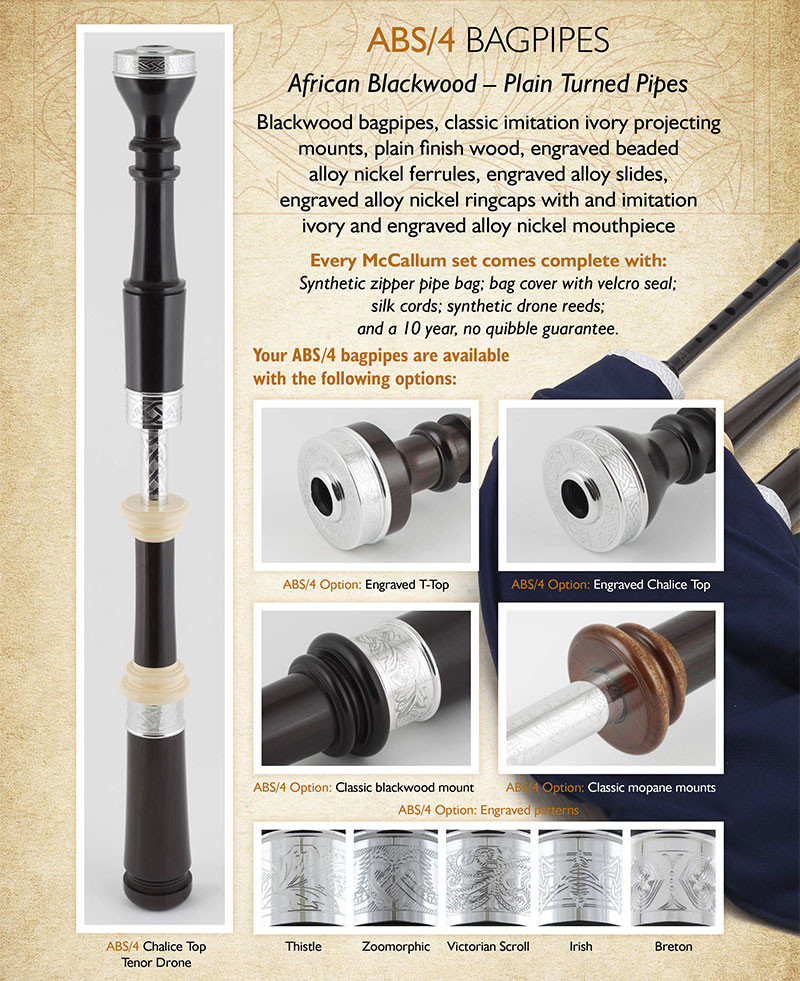 McCallum Classic ABS/4 Bagpipes