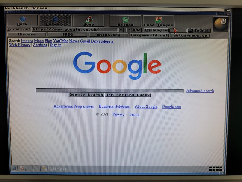 Amiga Web Browser