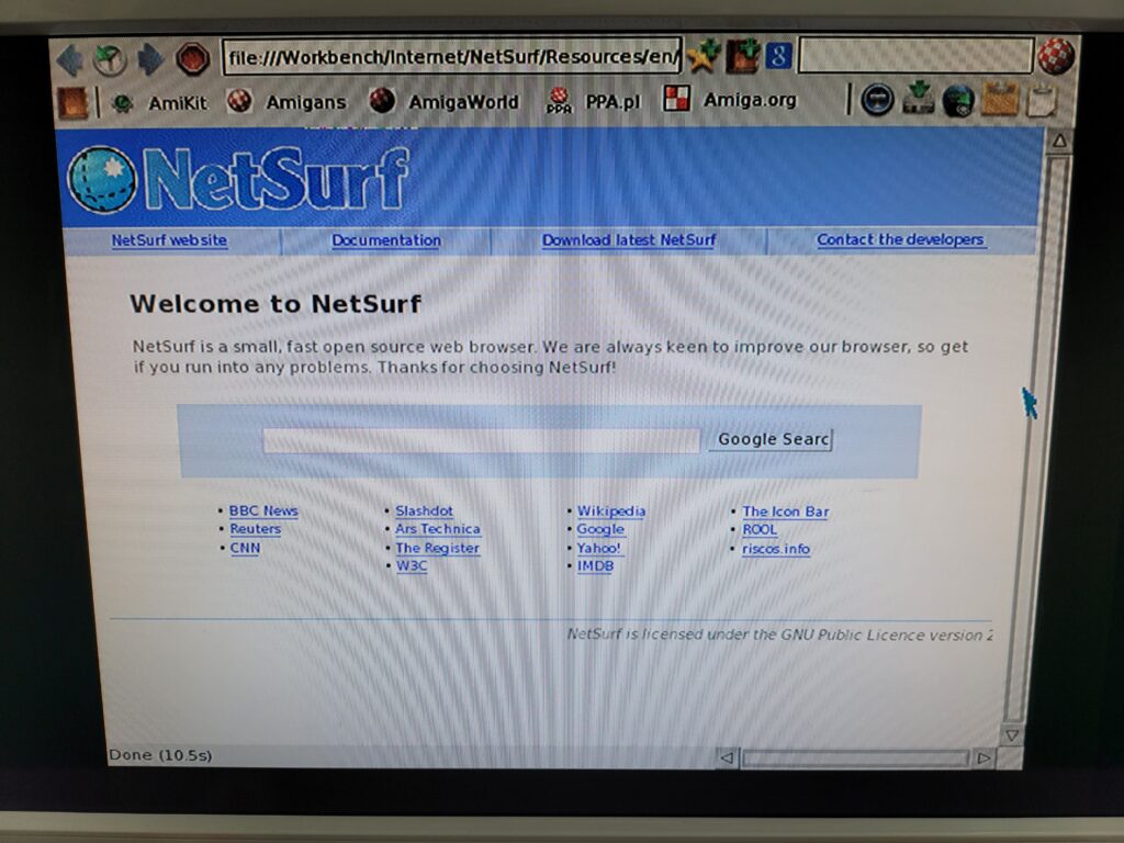 Amiga NetSurf