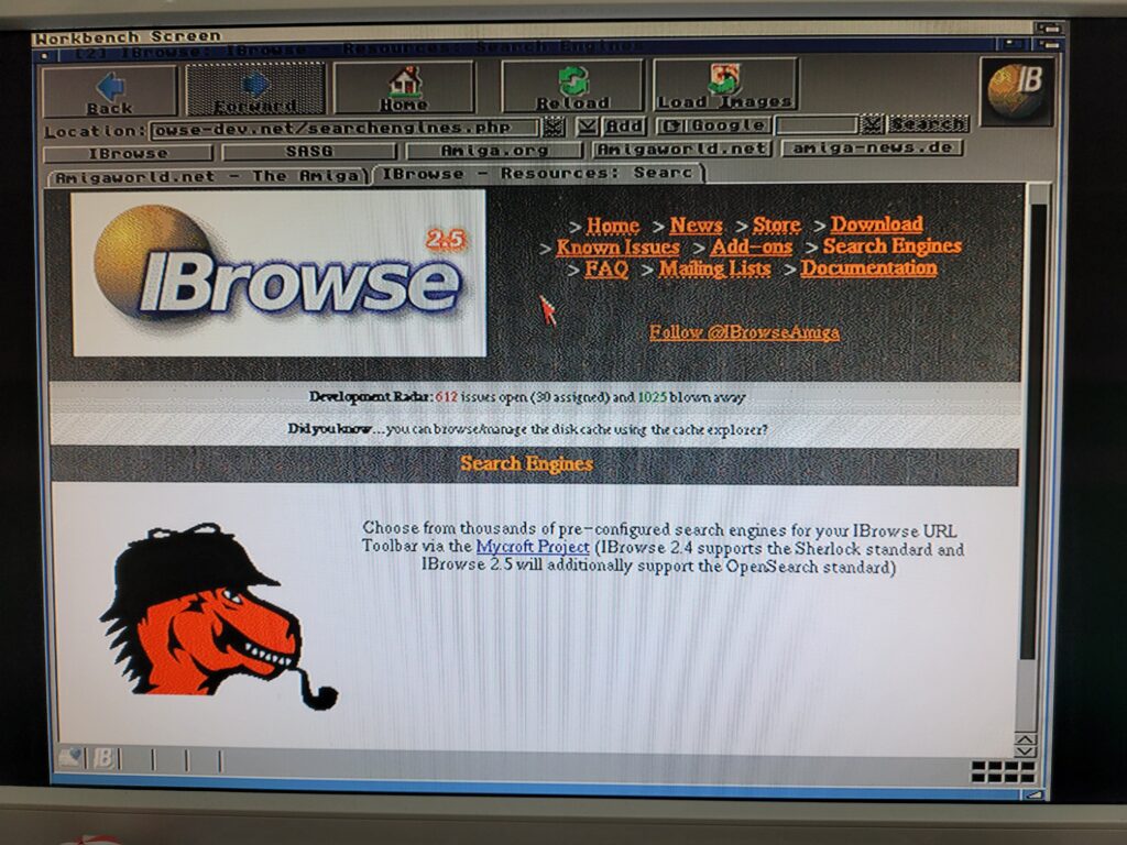 Amiga Web Browser