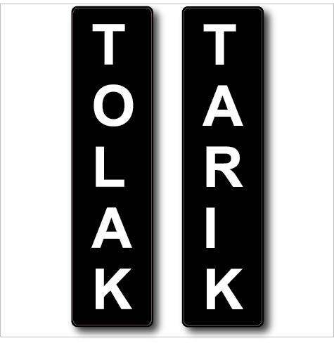 TOLAK DAN TARIK ACRYLIC DOOR SIGNS 40X160MM | Lazada