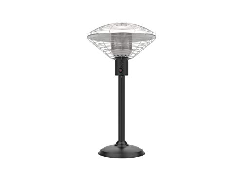 Sahara 4kw Gas Table Top patio heater. 52 x 52 x 96 cm Stainless Steel and Black