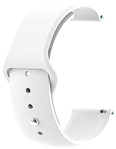 gladiadora® 22mm Watch Strap Compatible with Samsung Galaxy Watch, S Pro,Realme S, Pro 4 Max, Ultra, Ultra 2, One Plus 22mm Smart Watch Strap Soft Silicone (Pack of-1)