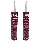 RecPro 2 Pack Alpha Systems 1010 Non-Sag RV Lap Sealant | Made in USA