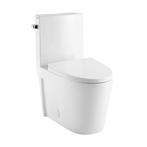 Swiss Madison St. Tropez One Piece Elongated Toilet (Side Flush) - Glossy White