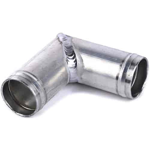 Universal Aluminum Radiator Hose Connector | 90 Degree Elbow | 1.25 OD Inlet/Outlet | One Per Package | Made In USA