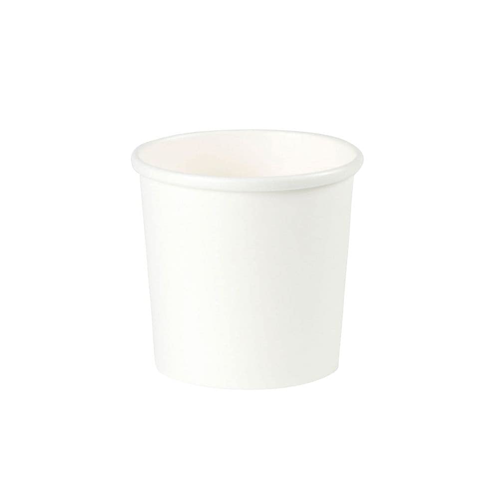 GREENBOXOrganic Disposable Cups Food Cups Paper Cups To Go White I Compostable Cups with PLA Inner Coating Soup Cups To Go Disposable Ice Cream Sundae Cardboard I 25 Sturdy Cardboard Cups 300 ml