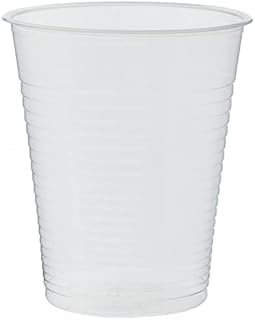 EKOEX PREMIUM 3000 Vasos de Plástico | 200 ml (7 oz) | Desechables, ECOLÓGICOS y REUTILIZABLES | Transparentes de Poliprop...