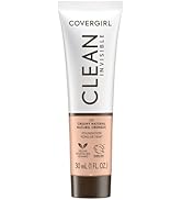 CoverGirl Clean Invisible, Creamy Natural, Foundation, Blendable Formula, Buildable Coverage, Lig...