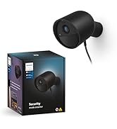 Philips Hue Secure Wired Smart 1090p Home Security Camera - Black - Indoor/Outdoor - Two-Way Talk...