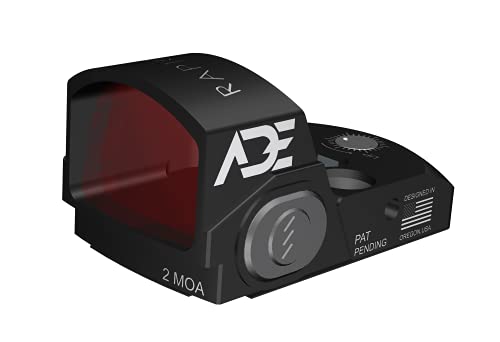 Ade Advanced Optics RD3-020 Raptor Red Dot Sight for RMR Footprint/Mounting Plate/Slide/Plate Optics Ready Pistol - 6MOA…