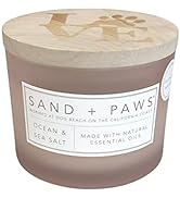 Sand + Paws Scented Candle - Ocean & Sea Salt - Additional Scents and Sizes –Luxurious Air Freshe...